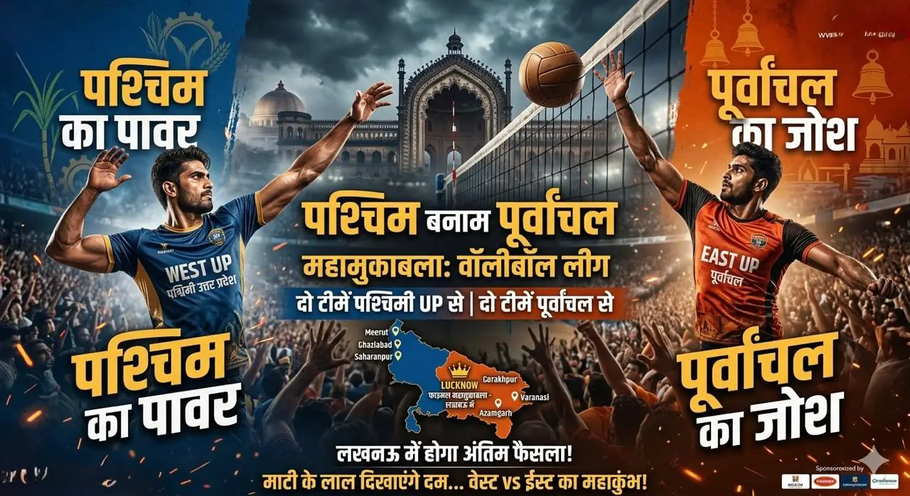 West vs East UP showdown poster
